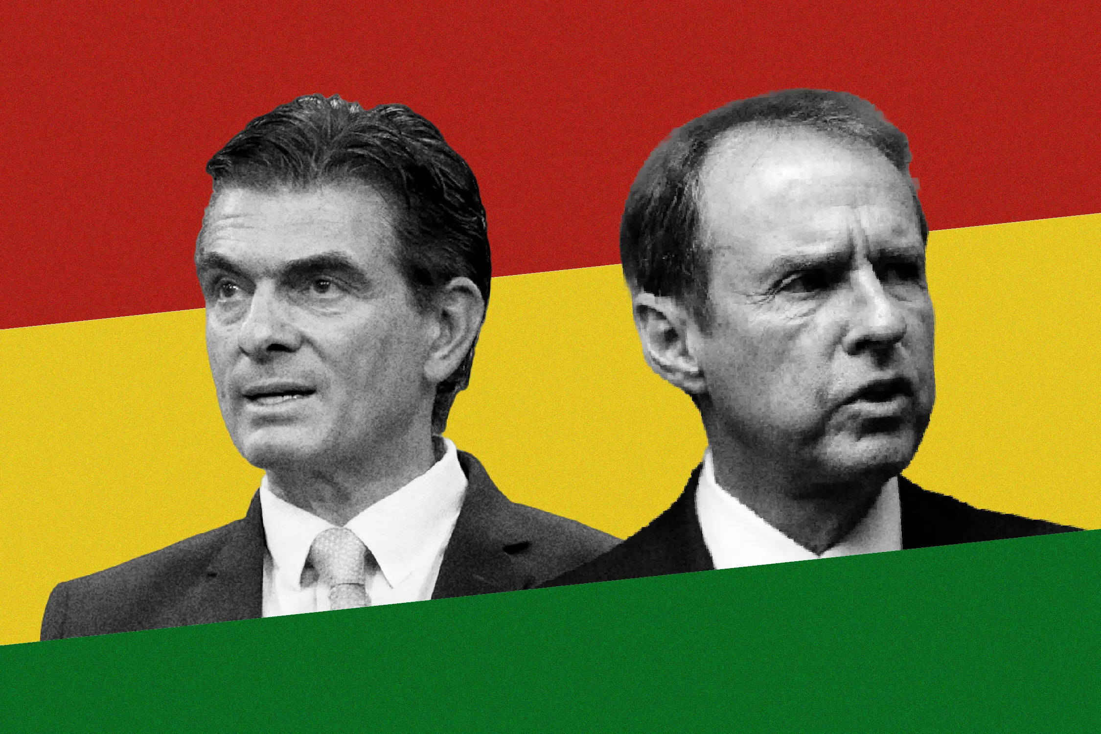 Rodrigo Paz y Jorge Quiroga.