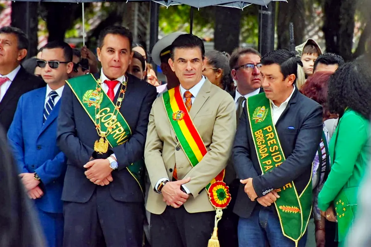 Rodrigo Paz y autoridades del Beni