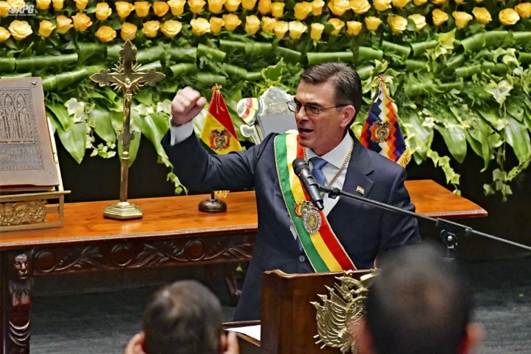 Rodrigo Paz en el discurso de investidura.