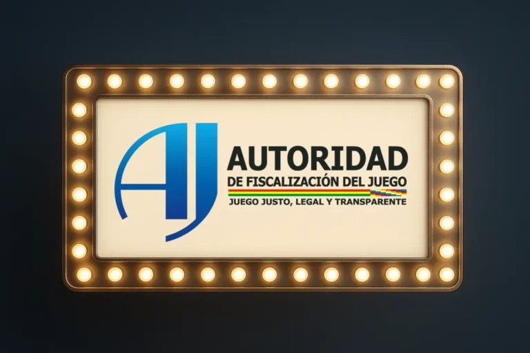 Logo iluminado de la Autoridad del Juego