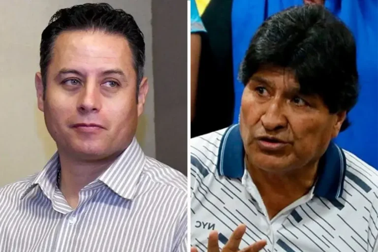 Edman Lara y Evo Morales