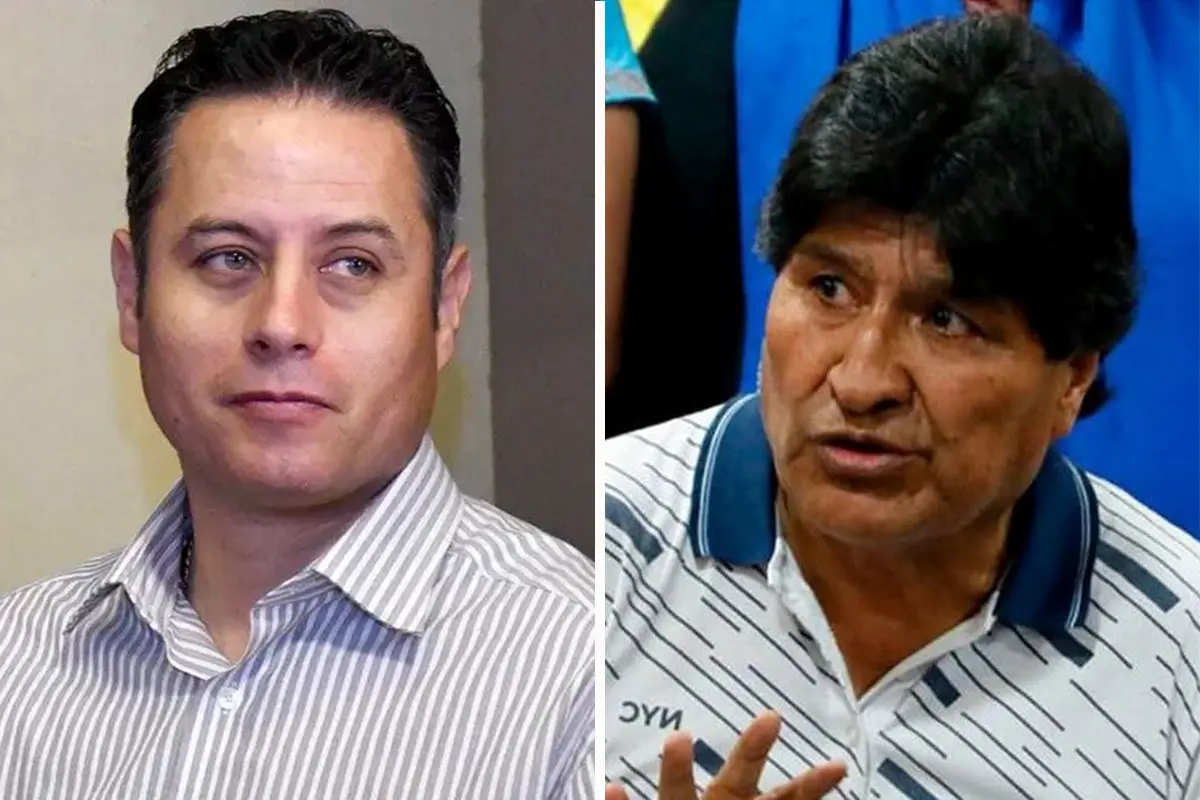 Edman Lara y Evo Morales