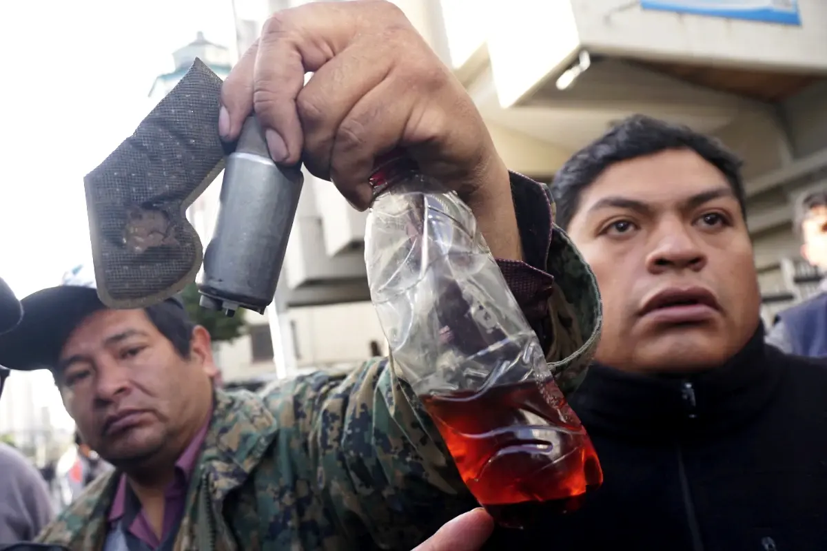 Protesta por gasolina