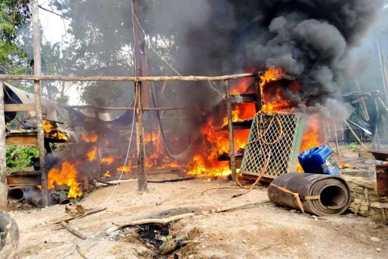 Desarticulan campamento de extranjeros dedicado a la explotación ilegal de oro