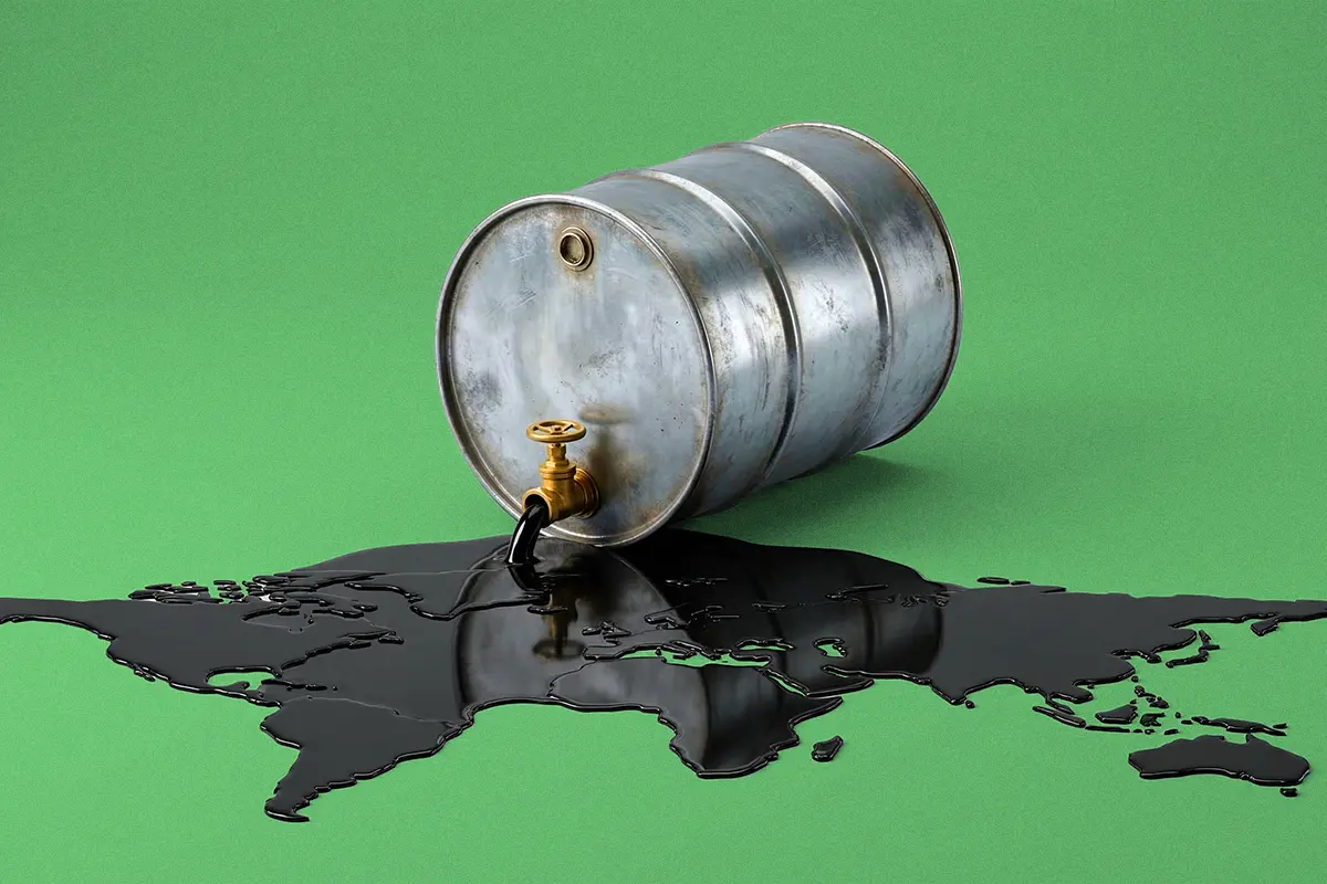 Barril de petroleo crudo