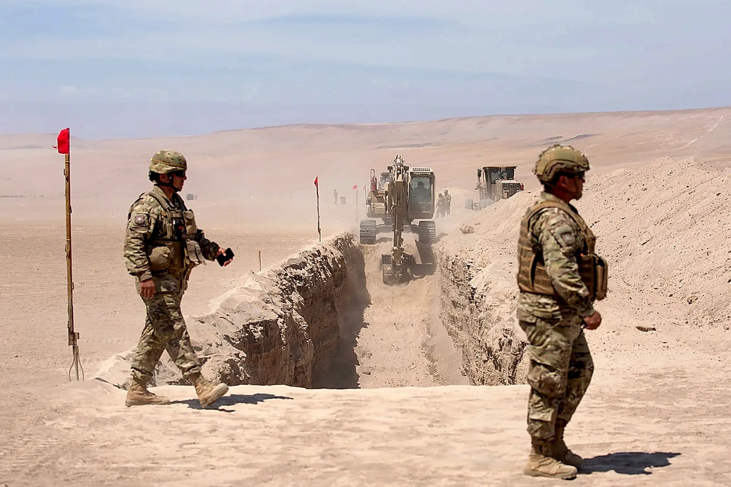 Zanjas fronterizas chilenas.