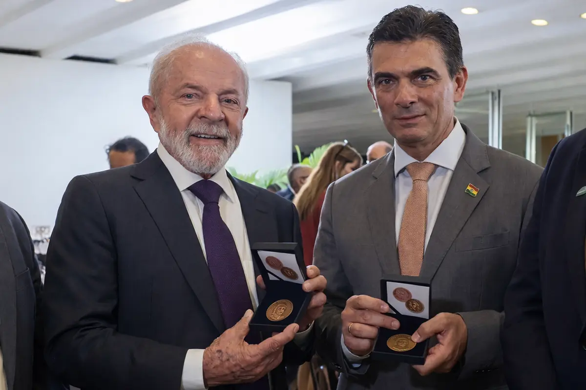 Rodrigo Paz y Luiz Inácio Lula da Silva