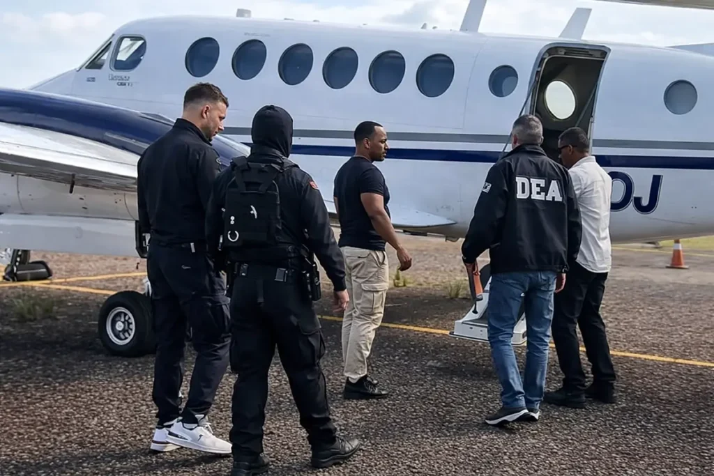 Marset y miembros de la DEA