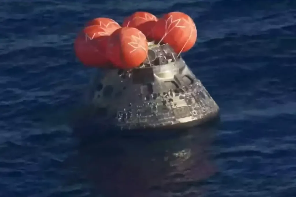 Amarizaje de la misión Artemis II