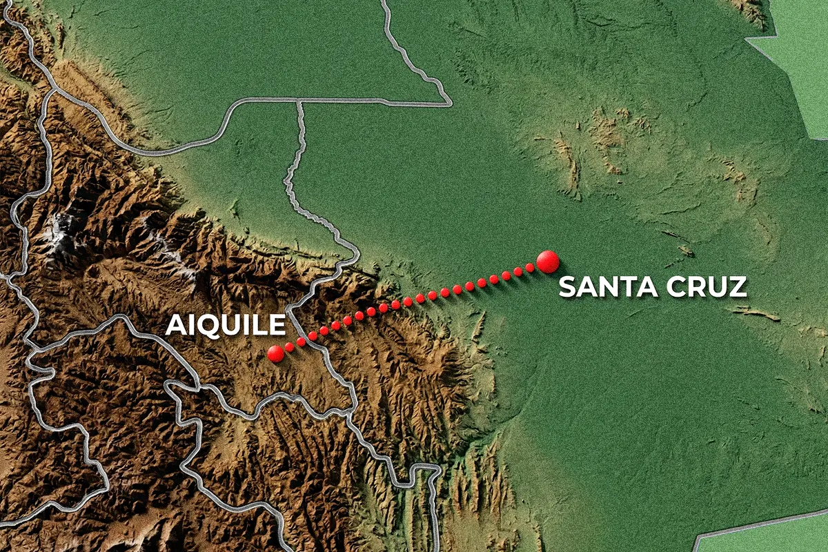 tramo ferroviario Aiquile-Santa Cruz