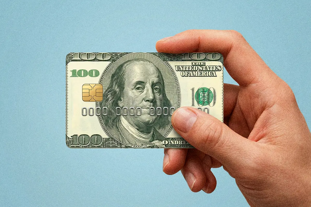 Tarjeta con dolar referencial