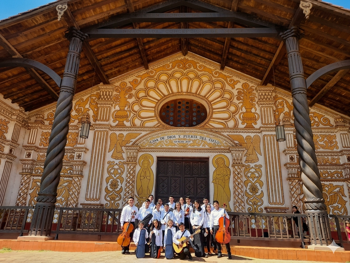 iglesia de Concepción en la Chiquitania