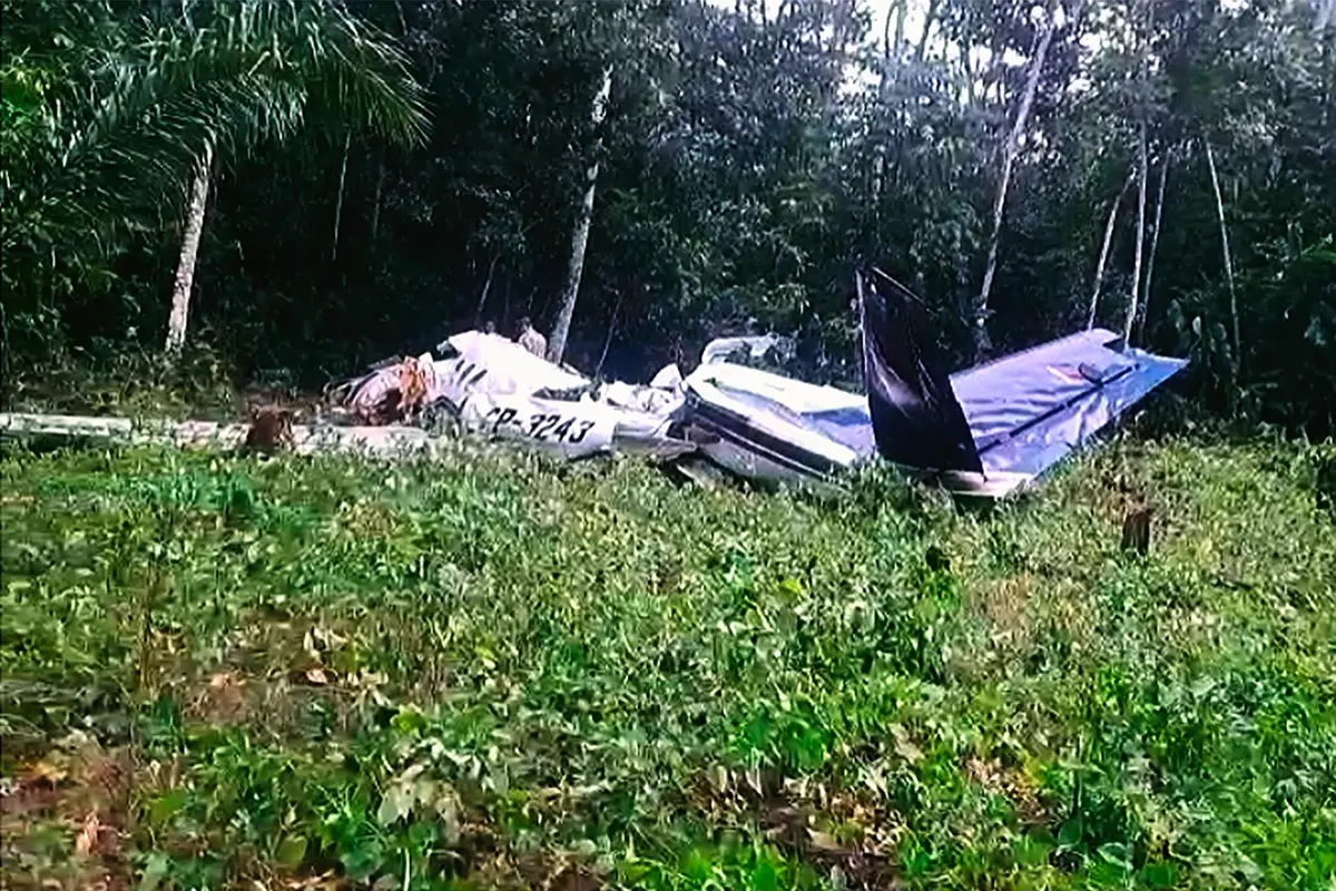 Avioneta CP-3243 siniestrada